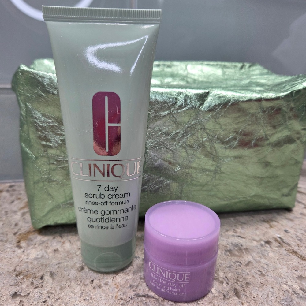 Clinique 7 Day Scrub Cream Rinse Off Formula‎ & Take Day Off Cleansing Balm Set